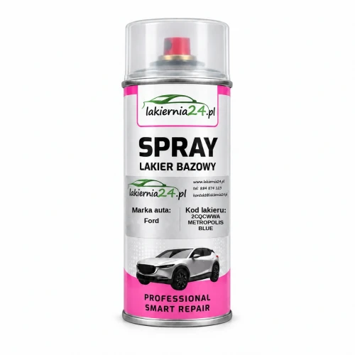 Lakier samochodowy Ford 2CQCWWA METROPOLIS BLUE baza w sprayu 400 ml