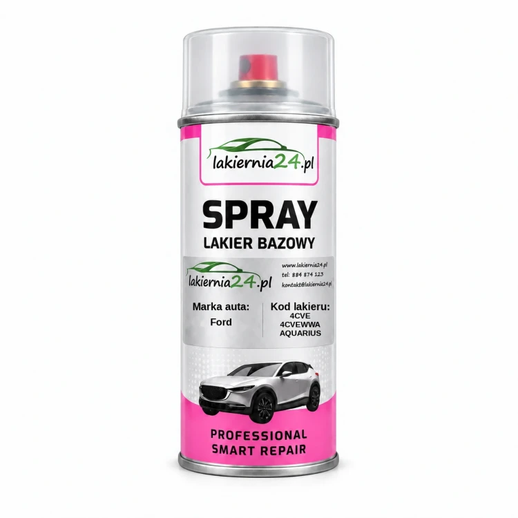 Lakier samochodowy Ford 4CVE 4CVEWWA AQUARIUS BLUE baza w sprayu 400 ml