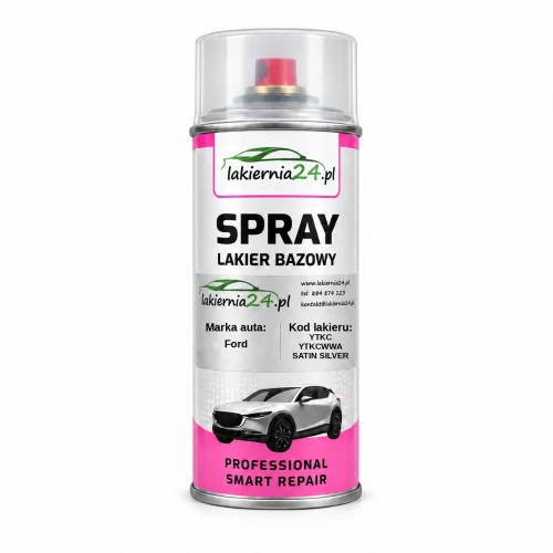 Lakier samochodowy Ford YTKC YTKCWWA SATIN SILVER baza w sprayu 400 ml