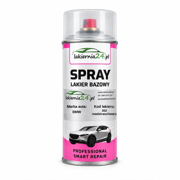 Lakier samochodowy BMW 302 madeiraschwarz baza w sprayu 400 ml