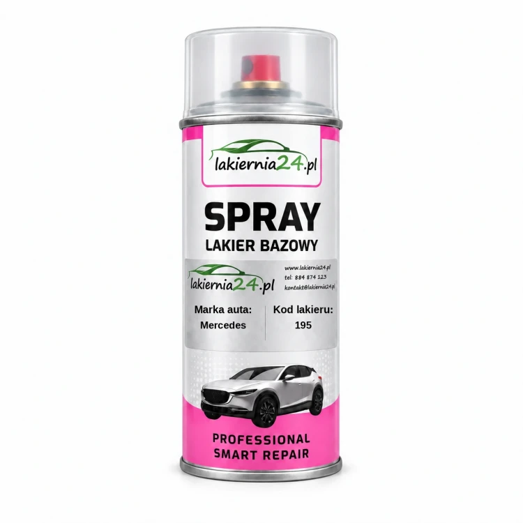 Lakier samochodowy Mercedes 195 baza w sprayu 400 ml