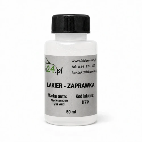 Lakier samochodowy Volkswagen VW Audi D7P baza zaprawka 50 ml z pędzelkiem