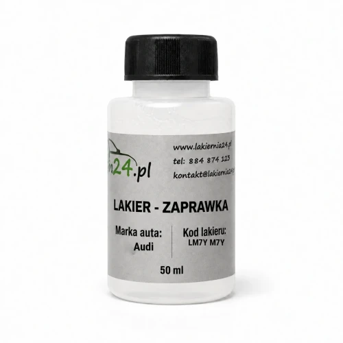 Lakier samochodowy Audi LM7Y M7Y baza zaprawka 50 ml z pędzelkiem
