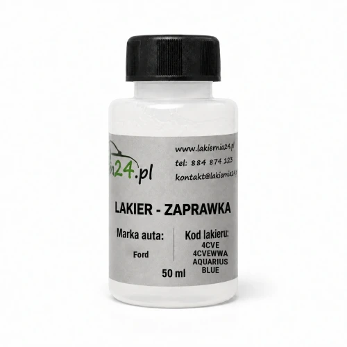 Lakier samochodowy Ford 4CVE 4CVEWWA AQUARIUS BLUE baza zaprawka 50 ml z pędzelkiem