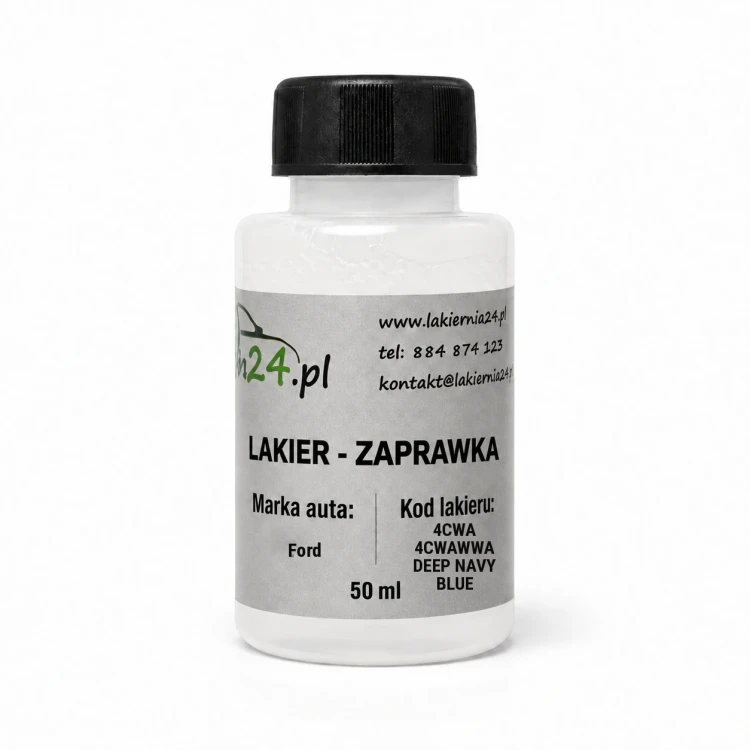 Lakier samochodowy Ford 4CWA 4CWAWWA DEEP NAVY BLUE baza zaprawka 50 ml z pędzelkiem