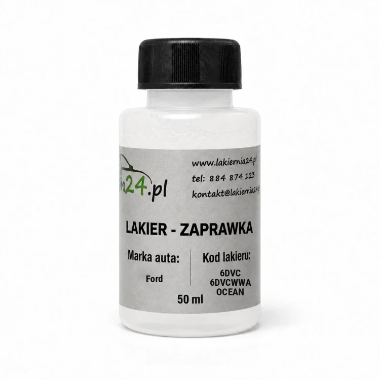 Lakier samochodowy Ford 6DVC 6DVCWWA OCEAN baza zaprawka 50 ml z pędzelkiem