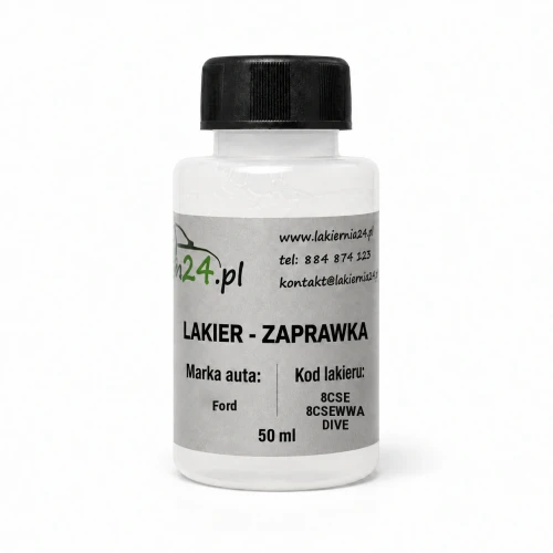 Lakier samochodowy Ford 8CSE 8CSEWWA DIVE baza zaprawka 50 ml z pędzelkiem
