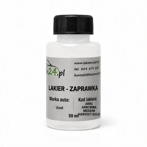 Lakier samochodowy Ford ARRC ARRCWWA MEDIUM HARVEST GOLD baza zaprawka 50 ml z pędzelkiem