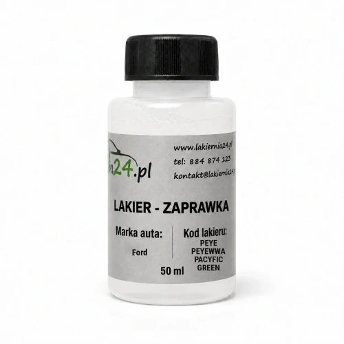 Lakier samochodowy Ford PEYE PEYEWWA PACYFIC GREEN baza zaprawka 50 ml z pędzelkiem