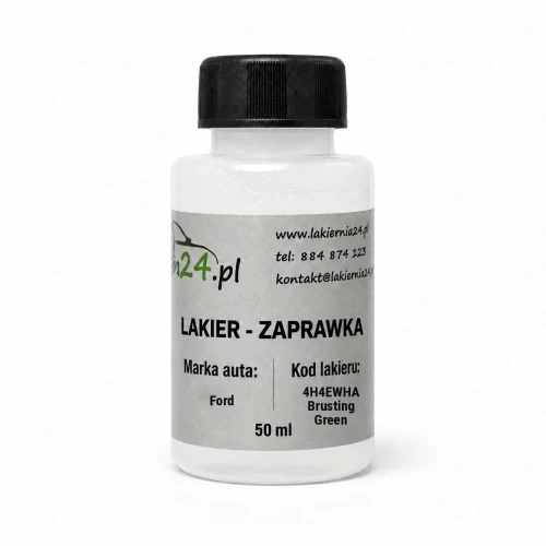 Lakier samochodowy Ford 4H4EWHA Brusting Green baza zaprawka 50 ml z pędzelkiem