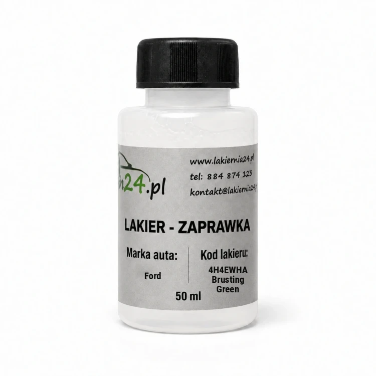Lakier samochodowy Ford 4H4EWHA Brusting Green baza zaprawka 50 ml z pędzelkiem