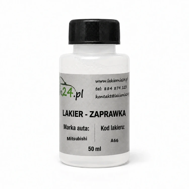 Lakier samochodowy Mitsubishi A66 baza zaprawka 50 ml z pędzelkiem