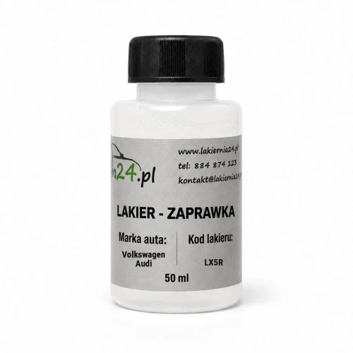 Lakier samochodowy Volkswagen Audi LX5R baza zaprawka 50 ml z pędzelkiem