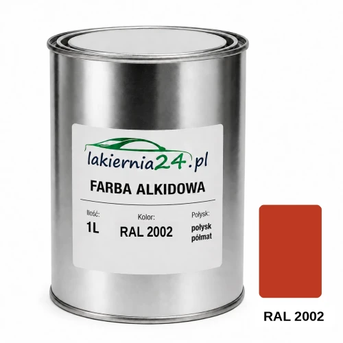 Farba alkidowa antykorozyjna RAL 2002 1L połysk półmat