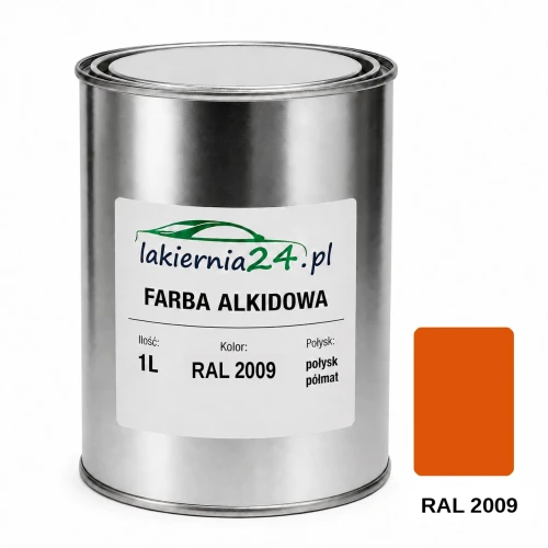 Farba alkidowa antykorozyjna RAL 2009 1L połysk półmat