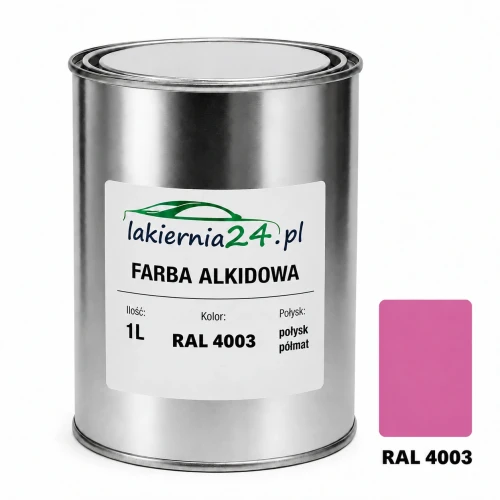 Farba alkidowa antykorozyjna RAL 4003 1L połysk półmat