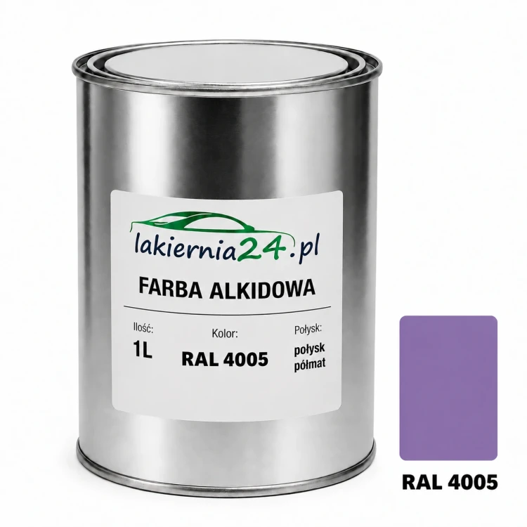 Farba alkidowa antykorozyjna RAL 4005 1L połysk półmat