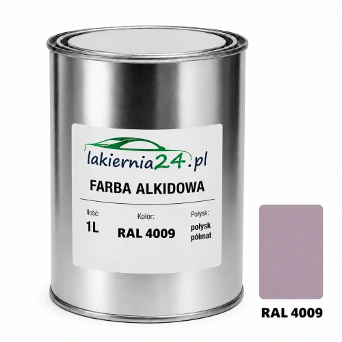 Farba alkidowa antykorozyjna RAL 4009 1L połysk półmat