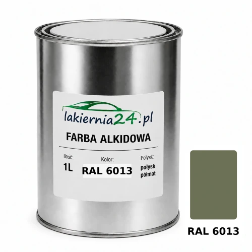 Farba alkidowa antykorozyjna RAL 6013 1L połysk półmat