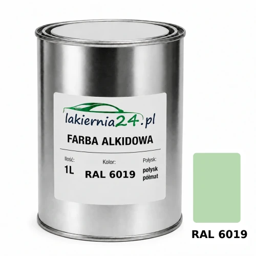 Farba alkidowa antykorozyjna RAL 6019 1L połysk półmat