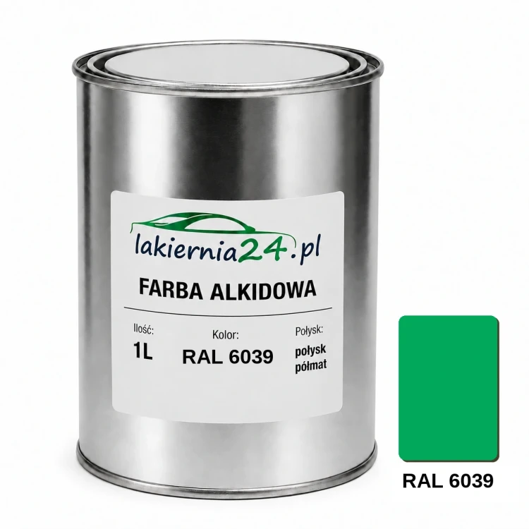 Farba alkidowa antykorozyjna RAL 6039 1L połysk półmat