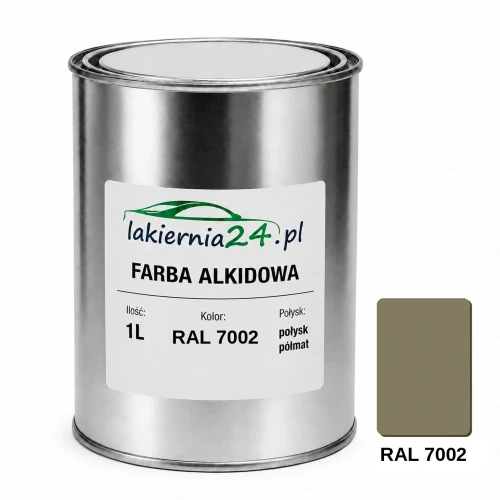 Farba alkidowa antykorozyjna RAL 7002 1L połysk półmat