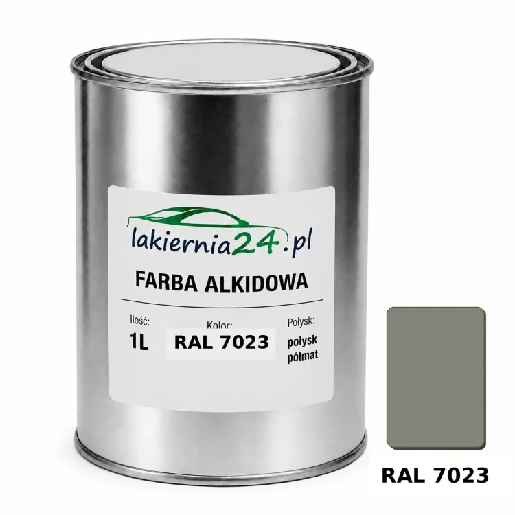 Farba alkidowa antykorozyjna RAL 7023 1L połysk półmat