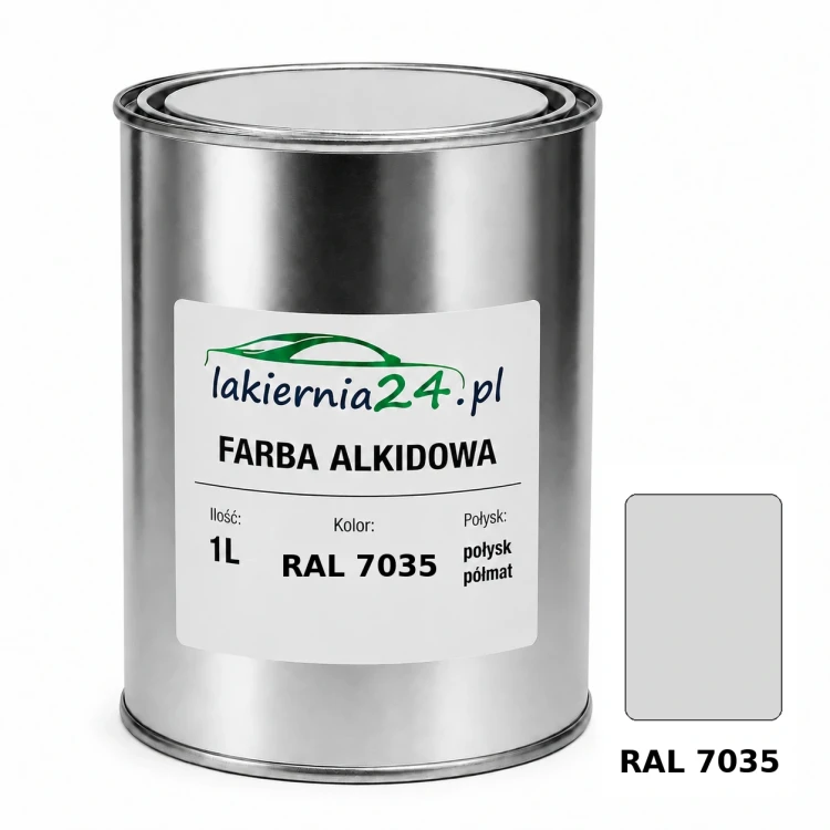 Farba alkidowa antykorozyjna RAL 7035 1L połysk półmat