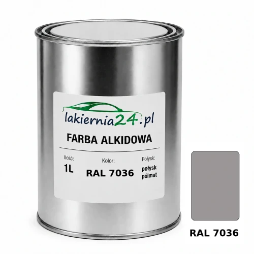 Farba alkidowa antykorozyjna RAL 7036 1L połysk półmat