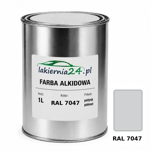 Farba alkidowa antykorozyjna RAL 7047 1L połysk półmat