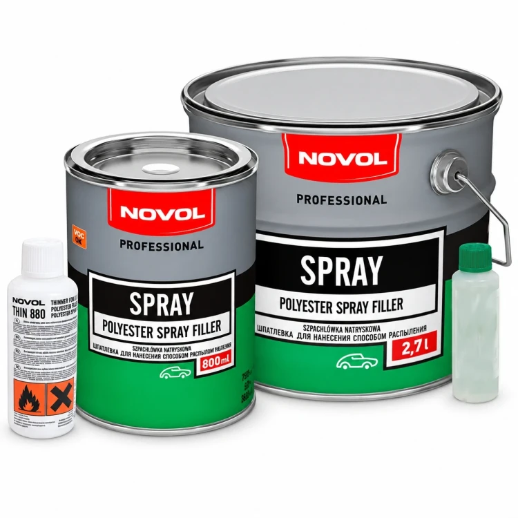 NOVOL szpachlówka natryskowa Spray Filler 1,2 kg