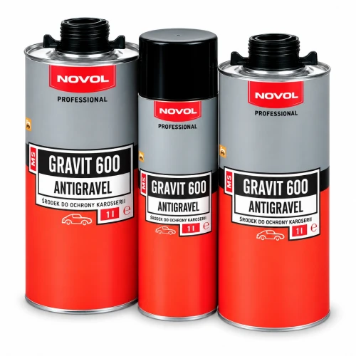 NOVOL Gravit 600 baranek czarny 1 l