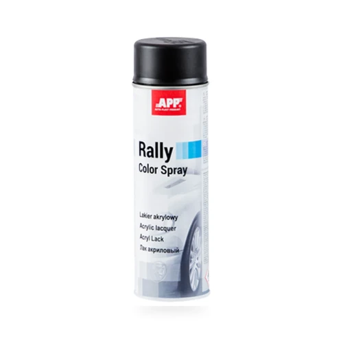 APP Rally Color Spray lakier akrylowy w sprayu czarny mat
