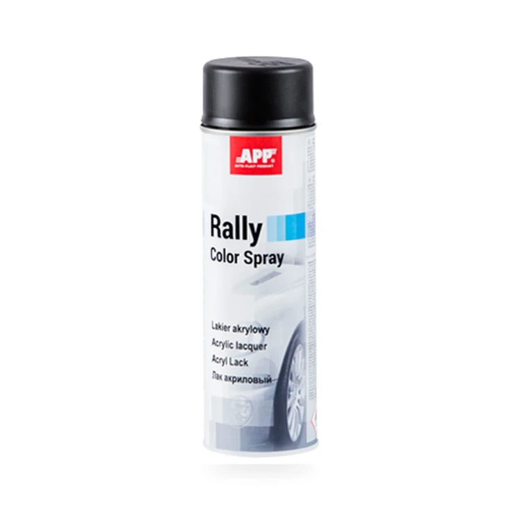 APP Rally Color Spray lakier akrylowy w sprayu czarny mat