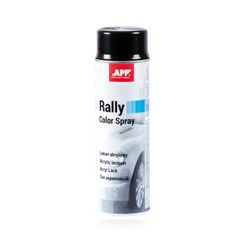 APP Rally Color Spray lakier akrylowy w sprayu czarny połysk