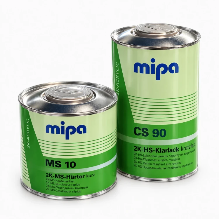 Mipa CS 90 z utwardzaczem MS 10 zestaw lakier bezbarwny 2K