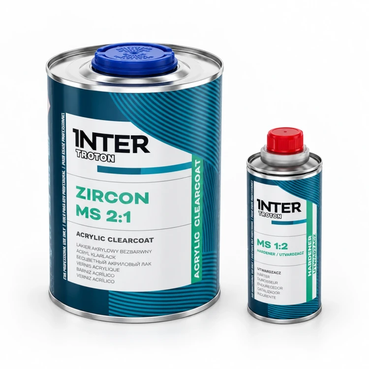 Inter Troton Zircon MS 2:1 lakier bezbarwny z utwardzaczem MS 1:2 zestaw