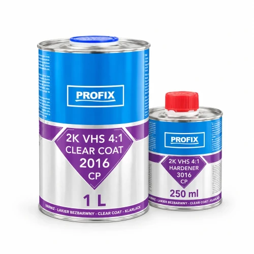 Profix 2K VHS 4:1 Clear Coat 2016 CP 1 l z utwardzaczem 3016 CP 250 ml