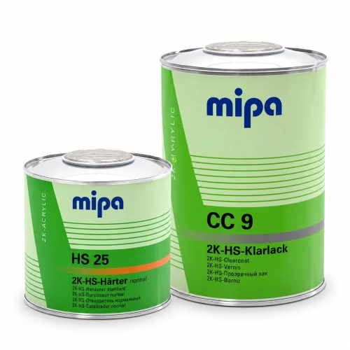 Mipa CC 9 lakier bezbarwny 2K HS z utwardzaczem HS 25 zestaw