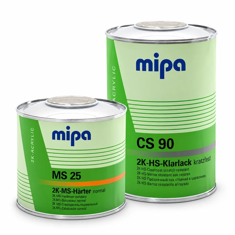 Mipa CS 90 lakier bezbarwny 2K HS z utwardzaczem MS 25 zestaw