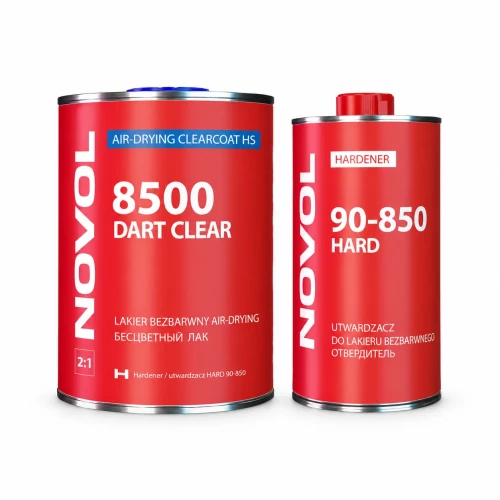Novol 8500 Dart Clear lakier bezbarwny 2K HS Air-Drying z utwardzaczem 90-850 zestaw