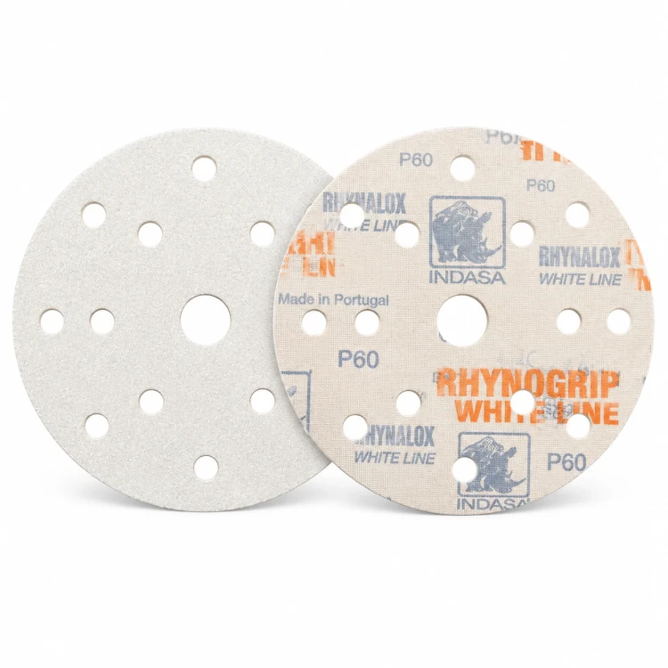 INDASA Rhynogrip White Line P60 krążek ścierny 150 mm 15H