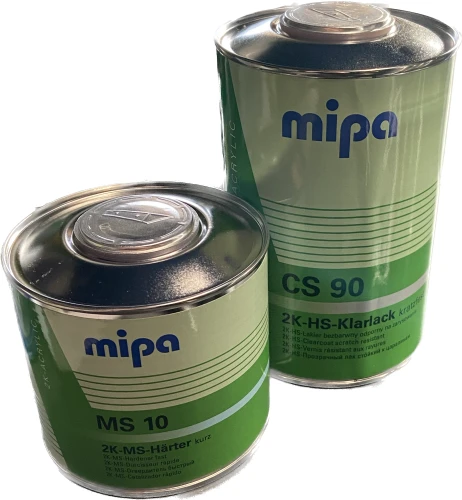 Mipa CS90 + MS10 – lakier bezbarwny 2K HS 1 L