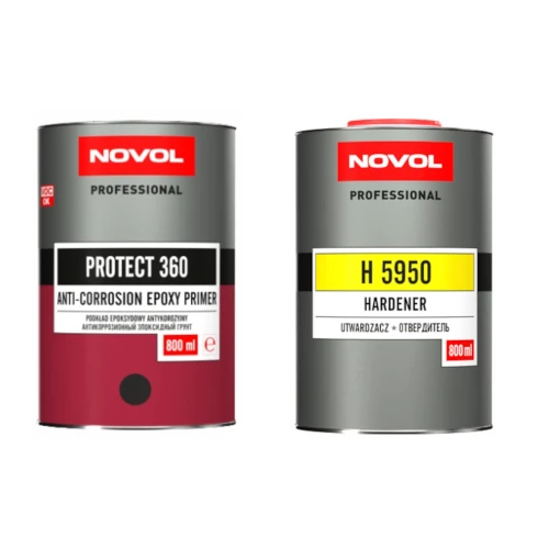 NOVOL PROTECT 360 czarny 0,8 L + H5950 0,8 L (1:1)