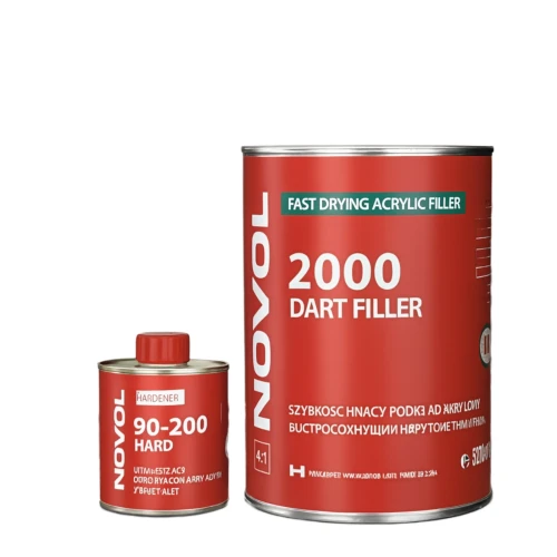 Novol Dart Filler 2000 biały – podkład 2K 0,8 l z utwardzaczem