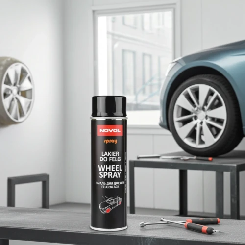Lakier do felg NOVOL – czarny spray 500 ml