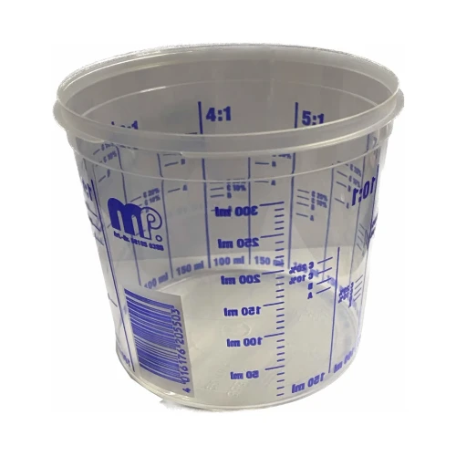 Kubki lakiernicze Mipa 385 ml ze skalą nadrukowaną do 300 ml