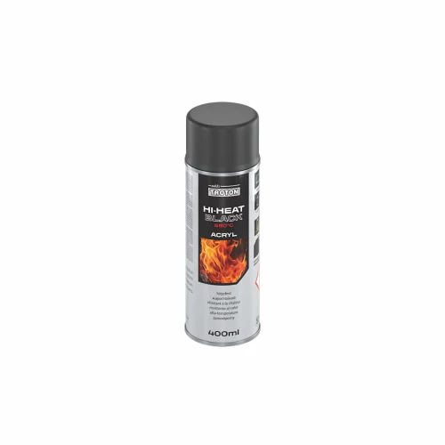 Czarny lakier żaroodporny TROTON HI-HEAT spray 400 ml