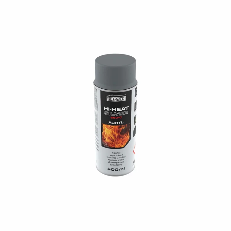Srebrny lakier żaroodporny TROTON HI-HEAT spray 400 ml