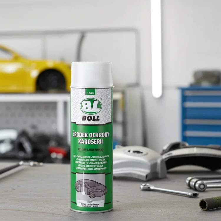 Biały spray ochronny BOLL do karoserii